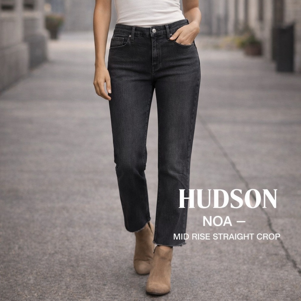 Hudson Jeans Women's Dark Gray Straight Leg Jeans